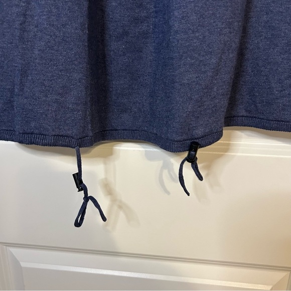 MarlaWynne Women’s Zip-Up Sweater Dress Size S Navy - Picture 5 of 7